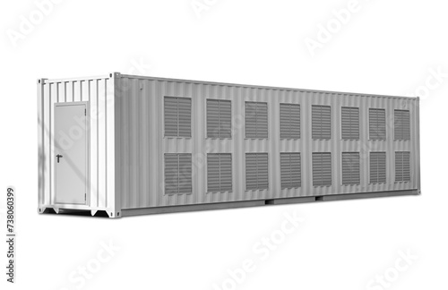 Wallpaper Mural A large container with a crypto farm Torontodigital.ca