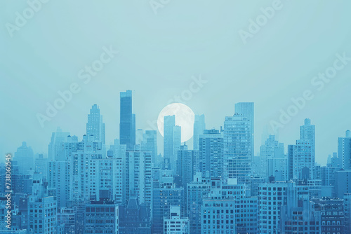 Cities blue buidling design calm