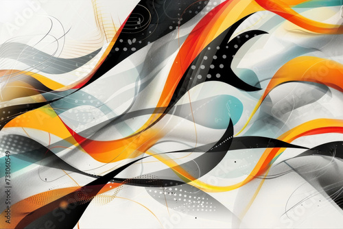 Wavy dynamic abstract background. Sport fashion style design