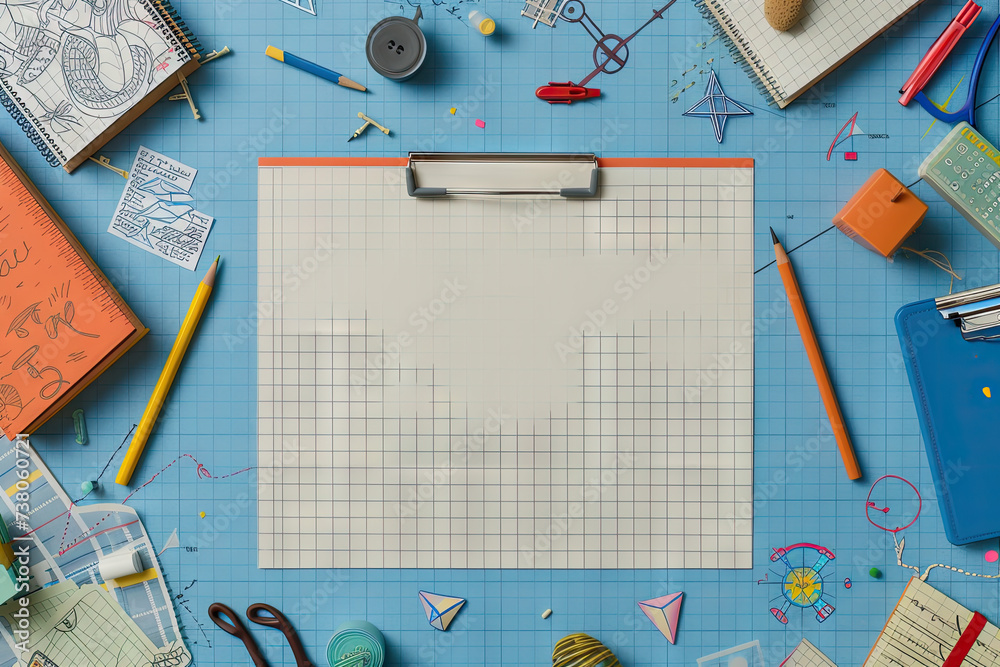 Create a nostalgic snapshot of the 90s with a empty blueprint project page