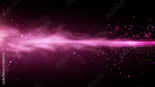 Glimmering Galaxy  Abstract Particle Illustration Series 
