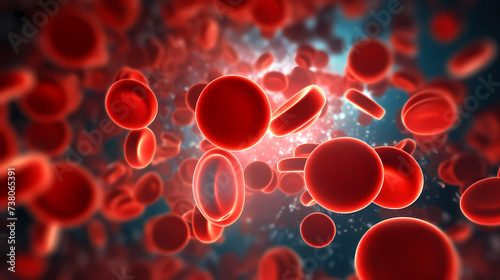 Red blood cells medical design, medical background