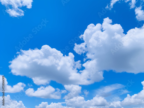 Blue sky background with tiny clouds. Abstract background. Nature background. landscape with blue sky and white clouds in the spring, nature series.