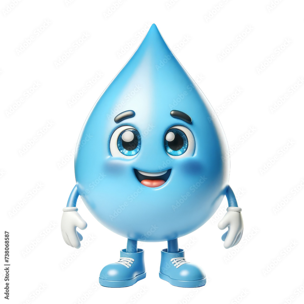 Mascot Water Character,World water day,Nature,Environment,3D rendering illustration,isolated on a transparent background. Mascot Water Character,World water day,Nature,Environment,3D rendering illustration,isolated on a transparent background.