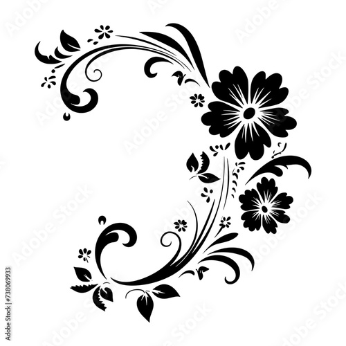 Vector Floral Frame and Corner Designs  Elegant  Cute Outlines for Invitations