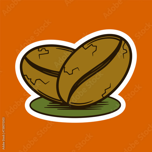 Coffee Beans Hand Drawing Vector Illustration