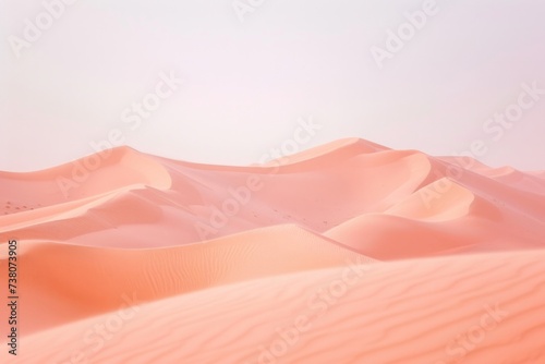 abstract background with desert sands in peach tones, copy space, minimalism 