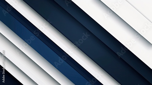 Geometric White and Dark Blue Background, Generative AI