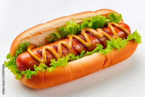 Delicious hot dog.