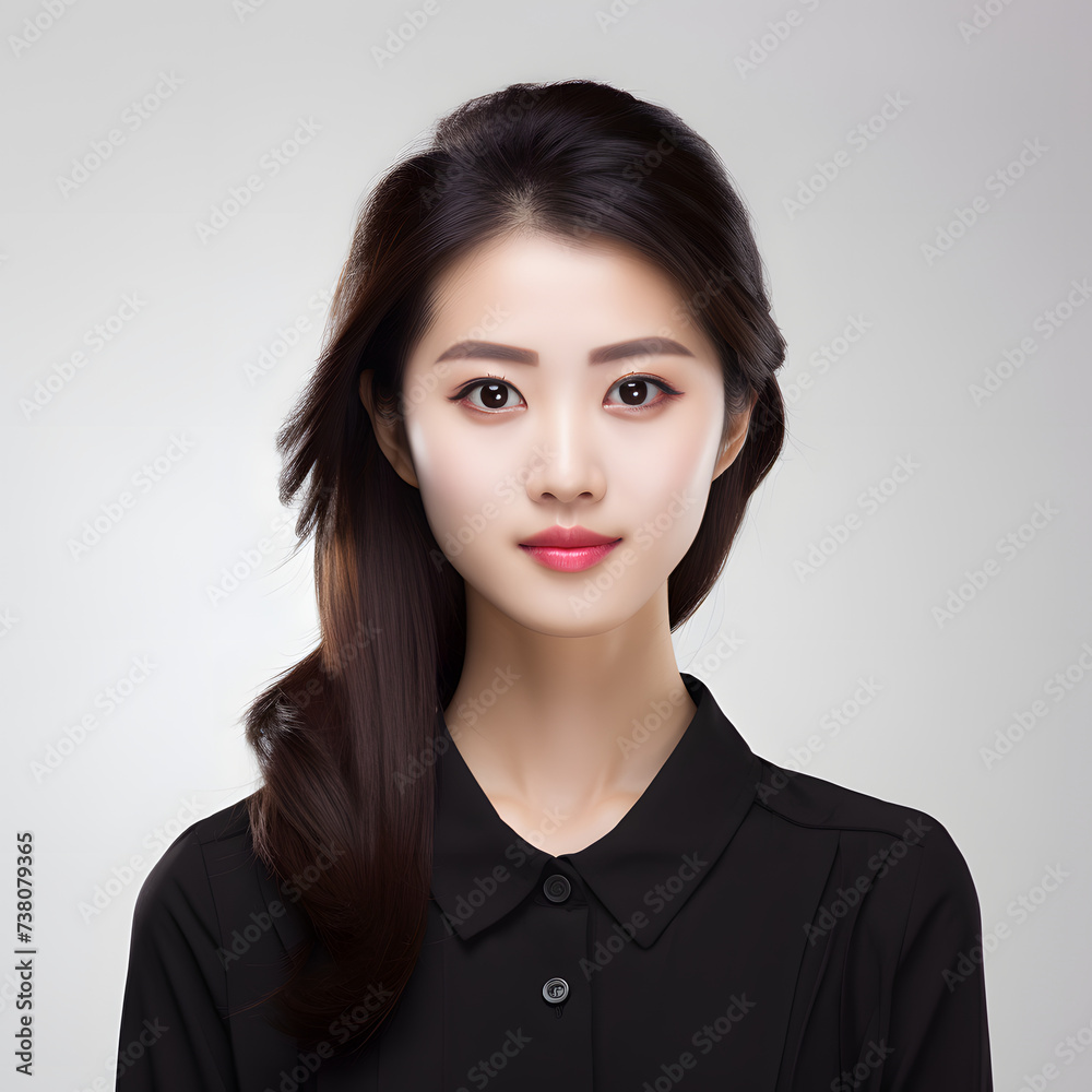 Chinese Lawyer on White Background.