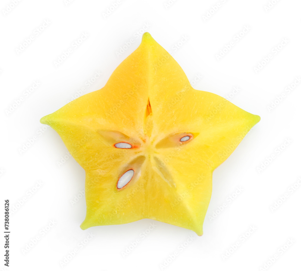 star apple isolated on white background. star apple isolated on white background.