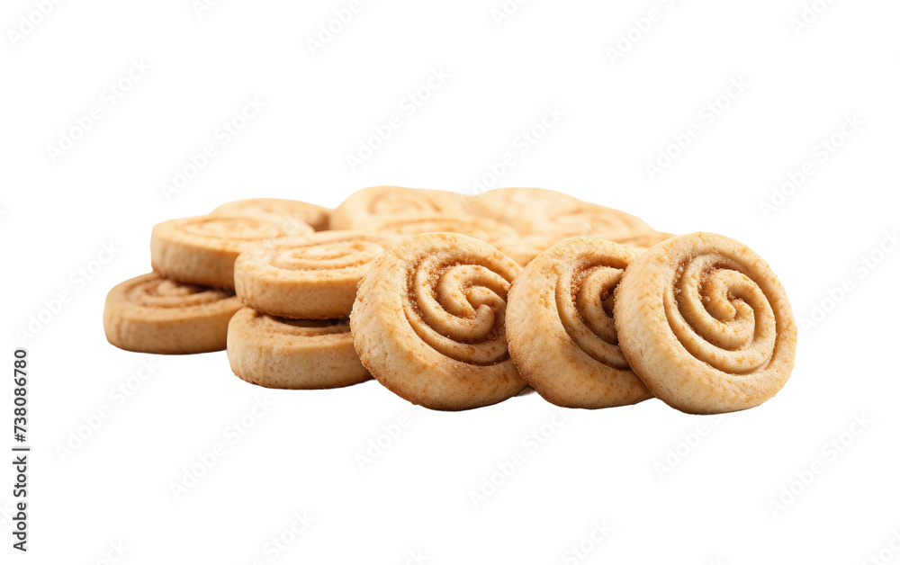 Stack of Cookies. A pile of cookies stacked on top of each other, creating a delicious tower of treats. Isolated on a Transparent Background PNG.