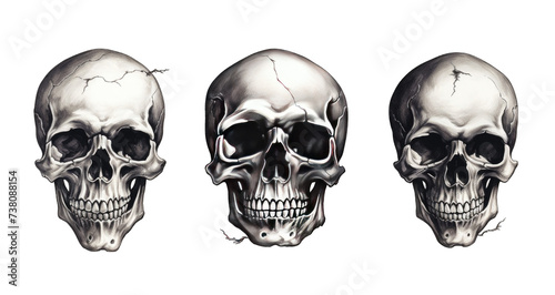 3d pirate skull png / transparent