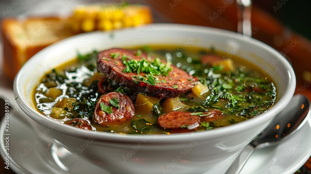 Caldo Verde with Chorizo and Cornbread
Caldo Verde with Chorizo and Cornbread