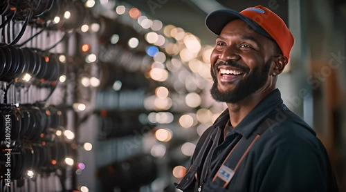 electrician showcases their proficiency in handling electrical components