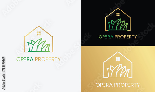 House logo, Building logo, Home Logo, Opera house logo, corporate logo, architect logo