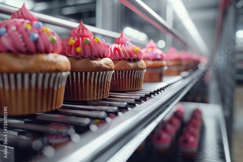 A factory that makes cupcakes photo