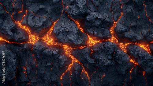 Lava with sparks.