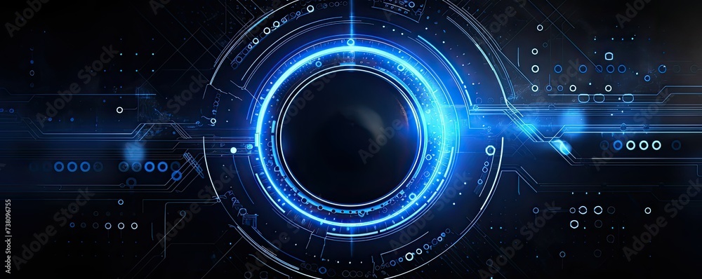 HUD screen system innovative technology concept background, future computer HUD screen system innovative technology concept background, future computer