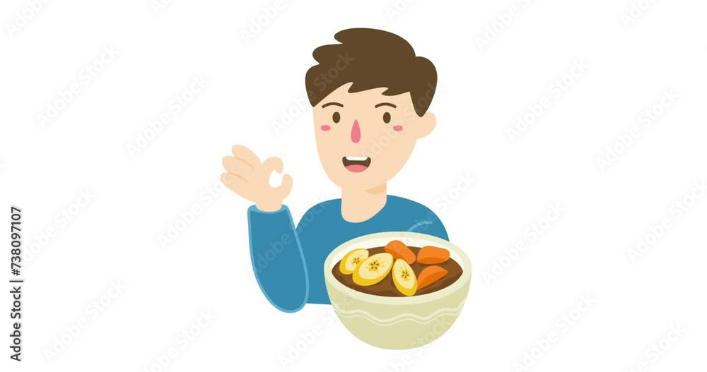 animation Kolak Pisang Ubi, Indonesian Popular Dessert for Takjil animation Kolak Pisang Ubi, Indonesian Popular Dessert for Takjil
