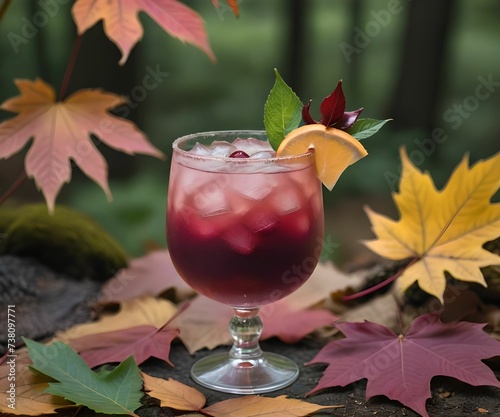 refreshing summer colorful cocktail drink advertisement menu banner, created using AI generative technology