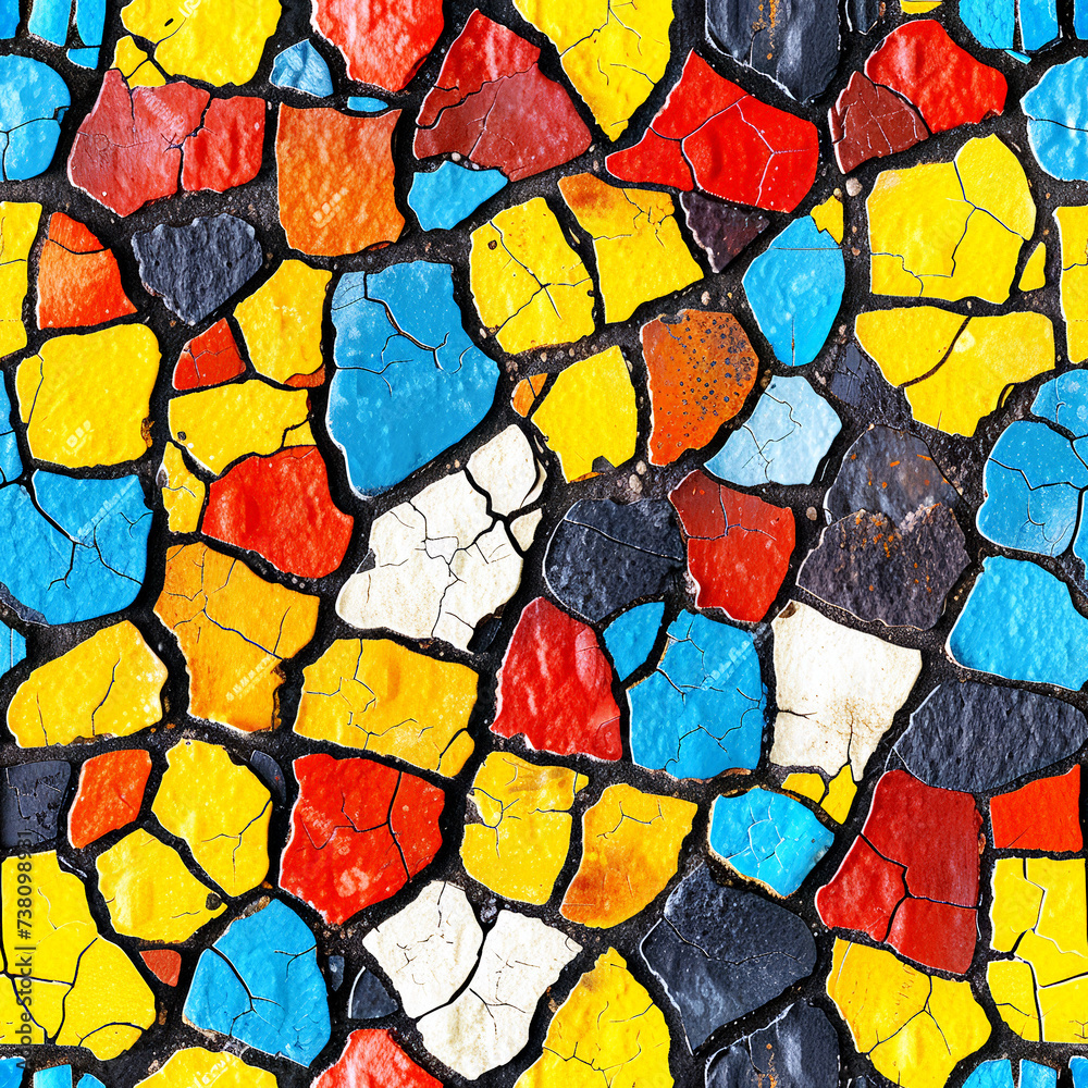 Tile abstract Wall as background and to fill areas in soft colors, ai generated Tile abstract Wall as background and to fill areas in soft colors, ai generated