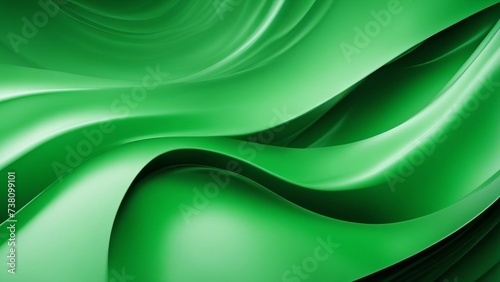 abstract green background An abstract green background with light and dark shades. The background has a smooth and wavy texture 