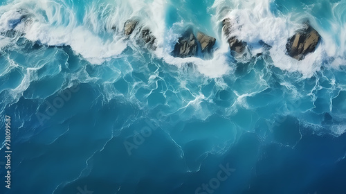spectacular view of waves