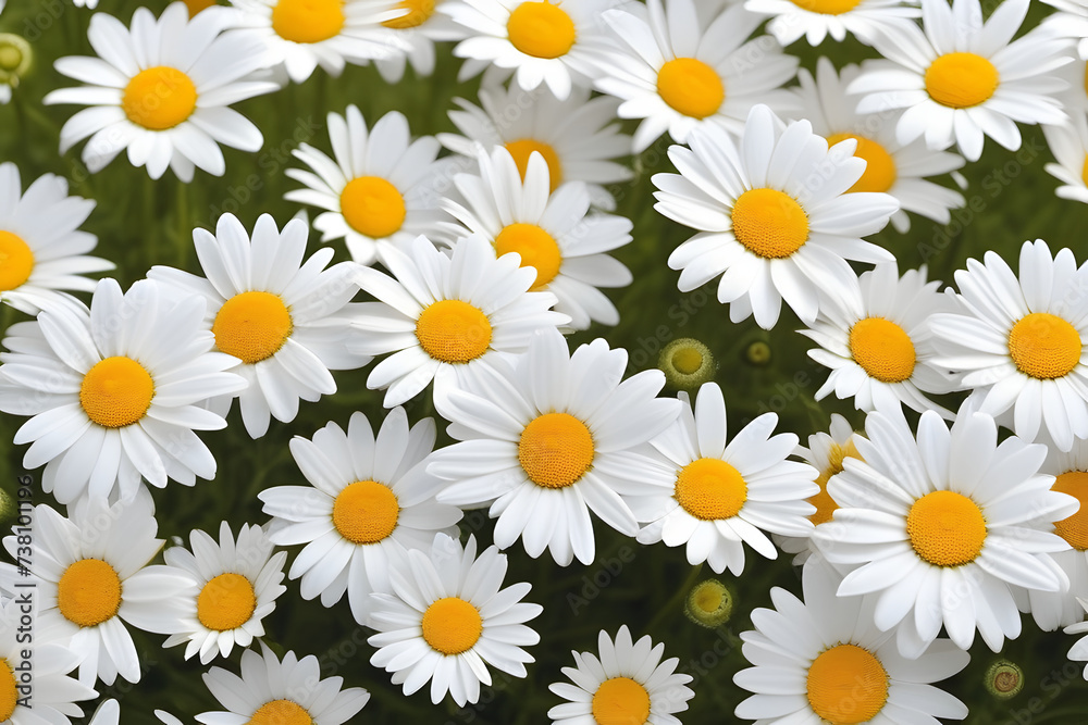 White and Yellow Flowers With Yellow Centers