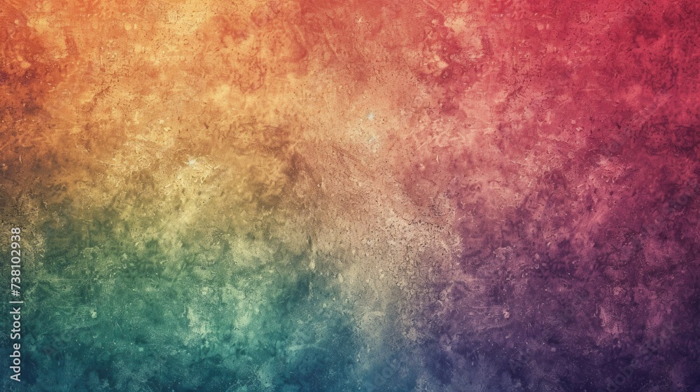 Colorful textured background with red to green gradient and rough surface.