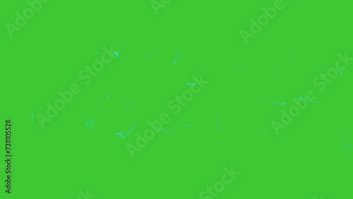 Count Down From Ten to One in Green Screen