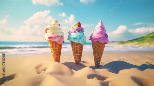 Mouthwatering ice cream