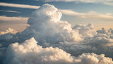 fluffy clouds, embodying weather's ever-changing dance in the vast expanse of space