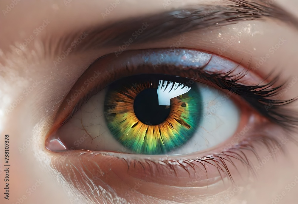 Fototapeta premium close up of female eye