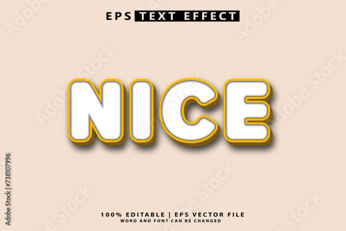 Nice 3d text effect and editable text effect
