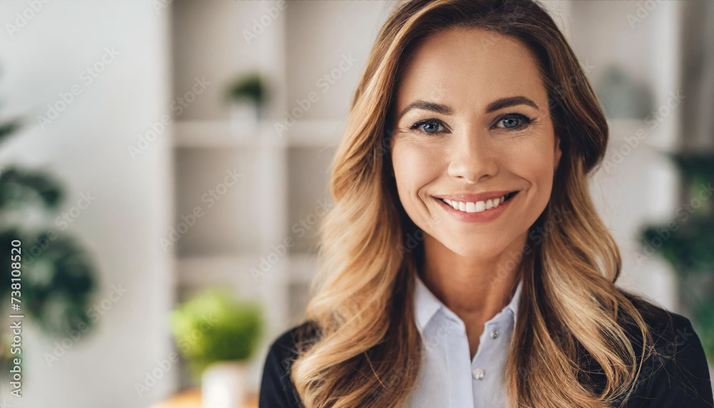 Elegant middle-aged Caucasian woman with long hair poses against a clean background in a symbolic portrait
Elegant middle-aged Caucasian woman with long hair poses against a clean background in a symbolic portrait