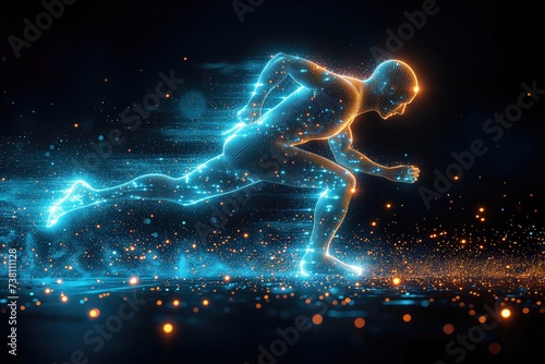 AI technology in sport. Sports organizations implement AI-powered systems to monitor athletes' movements and detect patterns that may lead to injury, enabling proactive measures to prevent injuries © arti om
