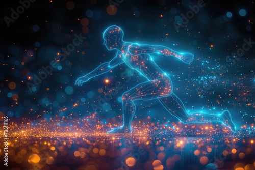 AI technology in sport. Sports organizations implement AI-powered systems to monitor athletes' movements and detect patterns that may lead to injury, enabling proactive measures to prevent injuries photo