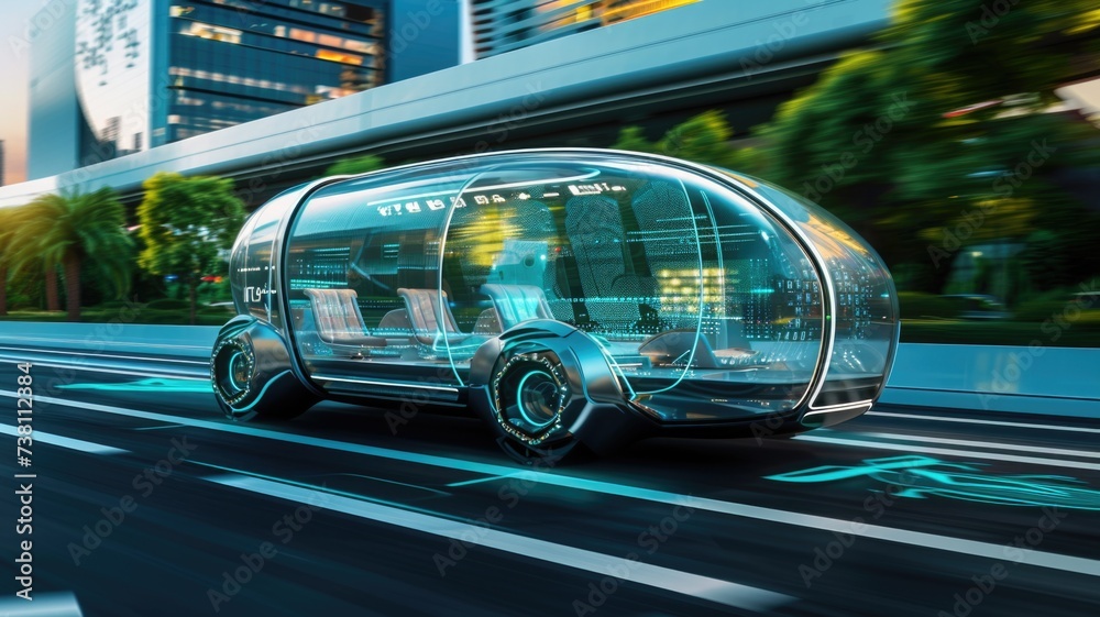 Futuristic Autonomous Vehicle, Conceptual design of a self-driving car ...