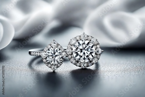 diamond engagement earring