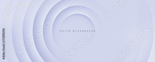 Abstract circle shape white background. Line decorative layers abstract design vector.