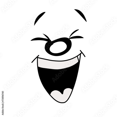 cartoon mascot characters funny faces