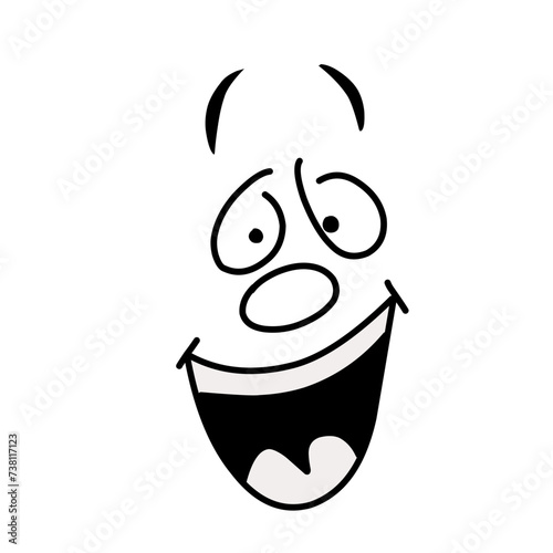 cartoon mascot characters funny faces