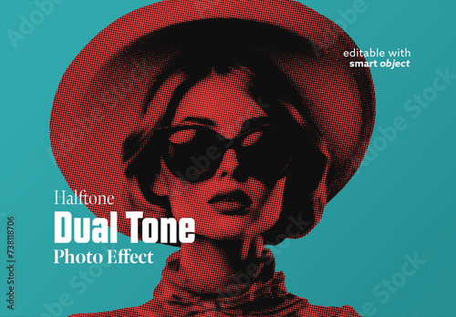 Halftone Dual Tone Effect