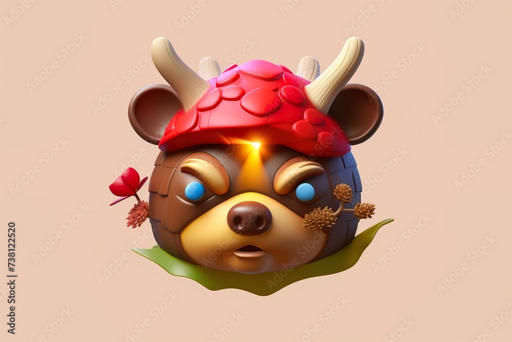 cartoon bear made with aii cartoon bear made with aii