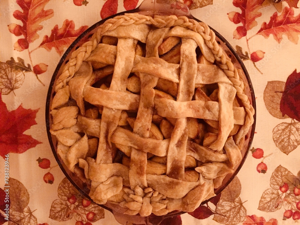 Apple pie at thanksgiving