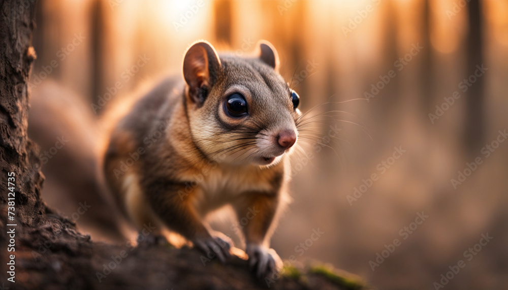 Obraz premium Photo of flying squirrel , wild photography