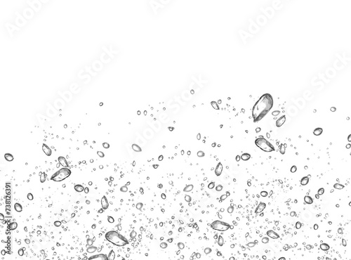 Wassertropfen Regentropfen regnerischer Nebel kleine Tröpfchen Tropfen auf transparentem durchsichtigem Hintergrund