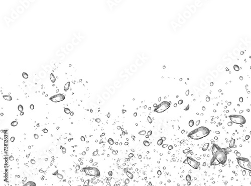 Wassertropfen Regentropfen regnerischer Nebel kleine Tröpfchen Tropfen auf transparentem durchsichtigem Hintergrund..