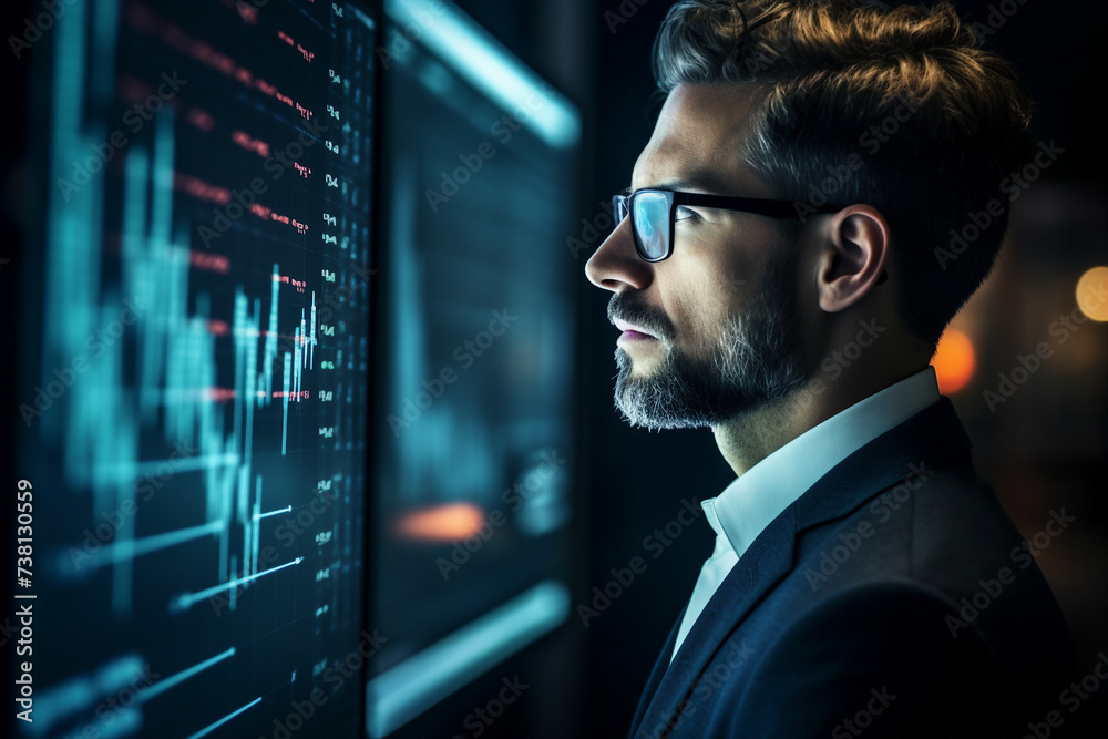 Created with generative AI picture of confident office worker IT specialist system administrator manager Created with generative AI picture of confident office worker IT specialist system administrator manager